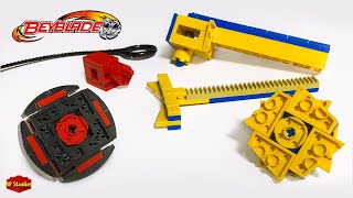 How to Build the LEGO Beyblade amp Launcher  Beyblade Burst Evolution [upl. by Kiehl]