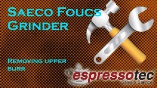 Philips Saeco Focus Grinder  Upper Burr Removal Grinder Cleaning [upl. by Kahle297]