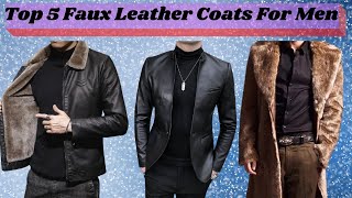 Top 5 Mens Leather Jackets  Best Leather Jacket for Men [upl. by Constancia587]