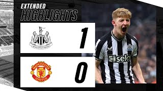 Newcastle United 1 Manchester United 0  EXTENDED Premier League Highlights [upl. by Yuzik]