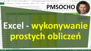 EXCEL  Wykonywanie prostych obliczeń [upl. by Hagerman]