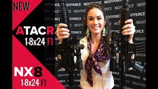 New Nightforce Optics 18x24 ATACR amp NX8  Shot Show 2018 [upl. by Hey]