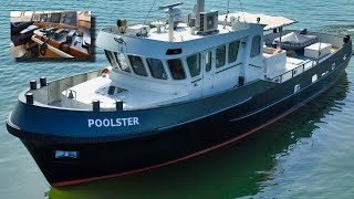 Trawler Style Explorer Yacht ‘Poolster’ 3000 NM Range [upl. by Mulligan706]