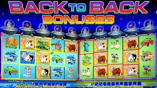 BACK TO BACK WILD BONUSES Invaders Attack From the Planet Moolah CASINO SLOTS MoolahSlots ​ [upl. by Hafeetal]