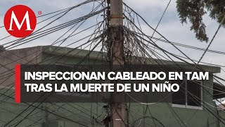 Tras muerte de estudiante electrocutado autoridades realizan inspección de cables [upl. by Adalie70]