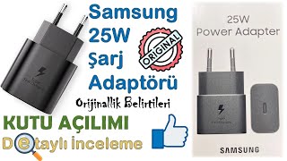 Hızlı Şarj Adaptörü Orijinallik Belirtileri Samsung 25W Power Adapter [upl. by Gabriele21]