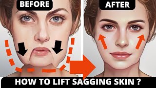 🛑 ANTIAGING FACE EXERCISES FOR SAGGY CHEEKS SAGGING SKIN JOWLS LAUGH LINES FOREHEAD JAWLINE [upl. by Itida]