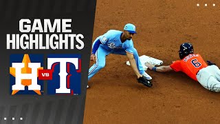 Astros vs Rangers Game Highlights 4724  MLB Highlights [upl. by Farron]