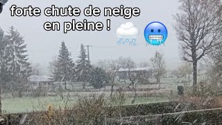 Première forte chute de neige en plaine  Metz 271123 [upl. by Allekim]