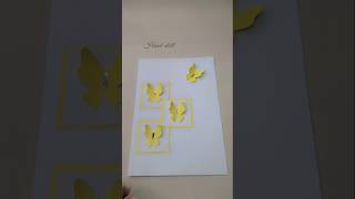 Easy butterfly card making tutorialeasy card tutorialbeautiful gift card idea [upl. by Newob103]