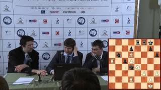 Vladimir Kramnik and Peter Svidler speaking about their game [upl. by Feucht]