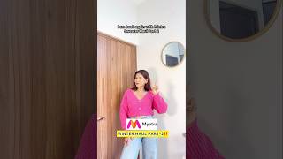 Myntra sweater youtubeshorts myntra myntrahaul winter winterhaul style [upl. by Sybyl]