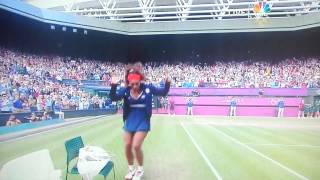 Serena Williams crip walking after winning Olympic Gold in London 2012 [upl. by Nojram]