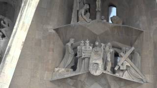 Amazing La Sagrada Familia The Passion Facade HD [upl. by Ykcir365]