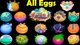 Ethereal Workshop  All Eggs My Singing Monsters 4k [upl. by Jacquenette]