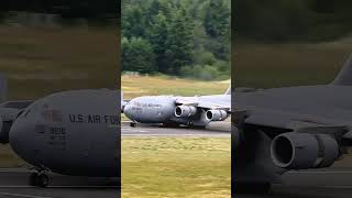 Amazing C17 GLOBEMASTER Landing usaf usairforce [upl. by Artied]