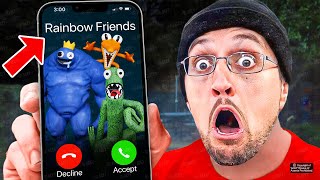 6 YouTubers Who CALLED Rainbow Friends At 3AM FGTeeV Lankybox amp FV FAMILY [upl. by Aylat]