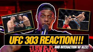 Jamahal Hill  UFC 303 Reaction and Interaction with Alex Pereira [upl. by Dauf]