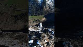 base jumping in Lauterbrunnen 🇨🇭 mountains mountain adrenaline adventure alps snow flying [upl. by Eeldivad]