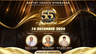 55th Church Anniversary Celebrations l Pas B Jeremiah l 14th DEC 2024  LIVE [upl. by Ahteres746]