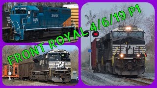 Busy Railfanning around Front Royal VA  Part 1 [upl. by Alleber]