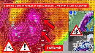 Extreme Berrechnungen in den Modellen Zwischen Schweren Orkantiefs amp Flachlandschnee Unsicher [upl. by Seravaj]