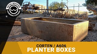 What Are Corten Steel Planter Boxes How Do I Assemble A DIY Weathering Steel Rustic Planter Box [upl. by Airdnazxela]