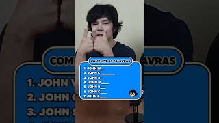 COMPLETE OS NOMES John [upl. by Chandra]