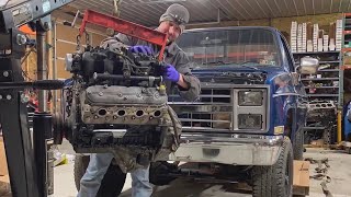 How to LS swap an old Chevy Square Body [upl. by Ecnar]