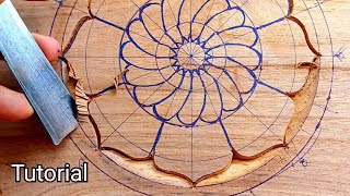 Teak wood flower making tutorial  UP wood art [upl. by Ellehcear]