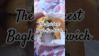 The quickest Bagle Sandwich a classic [upl. by Aiuqenehs]