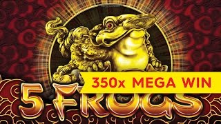 5 Frogs Slot  Almost Jackpot Bonus [upl. by Klein]