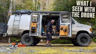 Mountain Van Life But When I Threw The Drone Up WOAH [upl. by Anaihk]