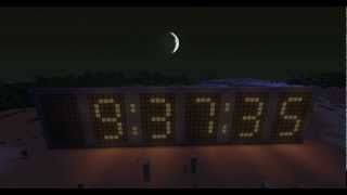 Minecraft Redstone Lamp Real Time Clock [upl. by Lean353]