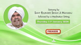 Satsang By Sant Rajinder Singh Ji Maharaj  Jan 11 2024 [upl. by Ellesig]