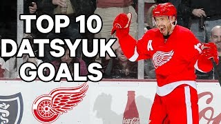 Top 10 Pavel Datsyuk Goals Of His Career [upl. by Lledor]