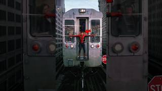 Why didnt anyone think of the emergency brake during the Spiderman train scene  shorts [upl. by Elledoj]