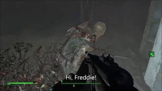 Fallout 4 Freddie the Feral Ghoul Settler at Croup Manor [upl. by Nael]