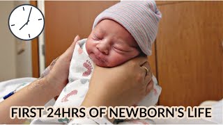 FIRST 24HOURS OF OUR NEWBORNS LIFE AT HOSPITAL [upl. by Hum]