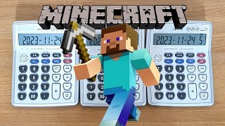 Minecraft  Aria MathC418 Calculator Cover  마인크래프트 브금 계산기 커버 [upl. by Anaimad]