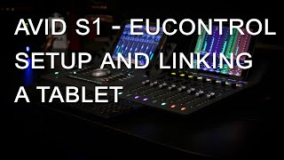 AVID S1  EuControl Setup and Linking a Tablet [upl. by Endo]