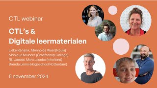 Webinar 3 CTLs amp Digitale leermaterialen [upl. by Eras]