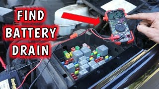 DEAD BATTERY  How to FIND a Parasitic Battery DRAIN Using Multimeter [upl. by May]