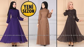 Yeni Sezon Modaselvim Büyük Beden Günlük Tesettür Elbise Modelleri 4 2021 KIŞ  Daily Dress [upl. by Piper]