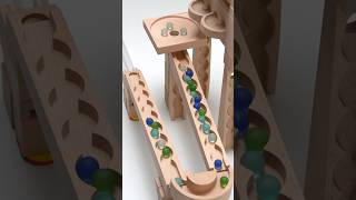 Marble Run ASMR Wooden Winding Ramp Little Carpenter Dump Truck 🌟 EP 11 🌟 marblerun truck [upl. by Ramirolg]