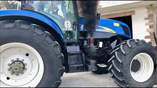 New Holland T7060  SOUND Open Pipe 💥 [upl. by Richman638]