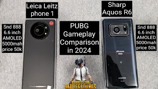 Sharp Aquos R6 Vs Leica Leitz phone 1  PubG Gameplay Comparison in 2024 [upl. by Erdnoed]