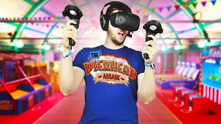 Virtual Reality Arcade  Pierhead Arcade Gameplay  HTC Vive VR [upl. by Anohr]