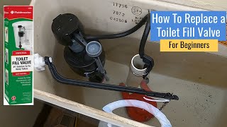 How to replace toilet fill valve  For Beginners [upl. by Torruella92]