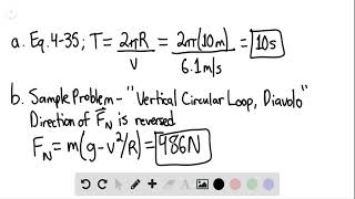 A circular motion addict of mass 80 kg rides a Ferris wheel around in a vertical circle of radius 10 [upl. by Dekeles943]